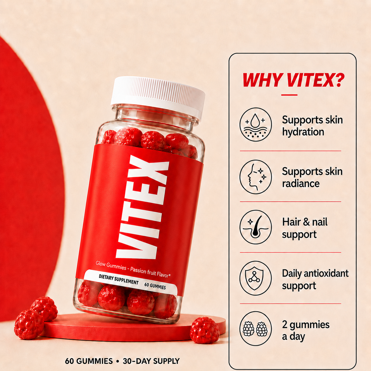 VITEX Glow Gummies